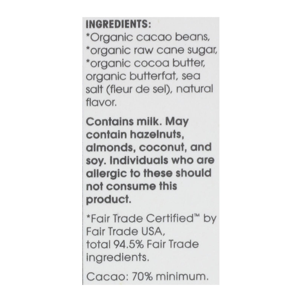 Alter Eco Americas Dark Chocolate, Organic Salted Brown Butter, 2.82 Oz Bar - Case of 12 - Cozy Farm