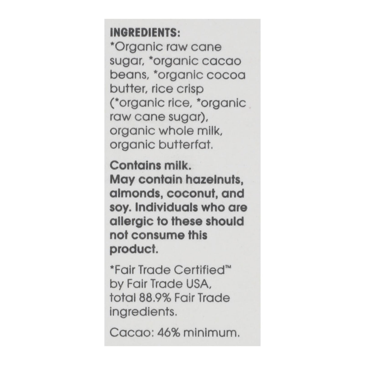 Alter Eco Organic Rice Crunch Chocolate Bar - 2.65 Oz (Pack of 12) - Cozy Farm