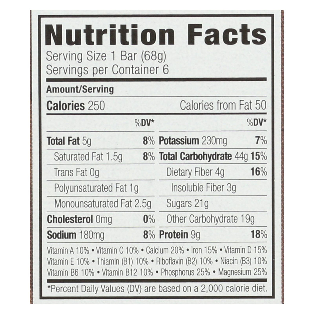 Clif Bar Energy Bar, Chocolate Brownie Delight, Pack of 6 - Cozy Farm