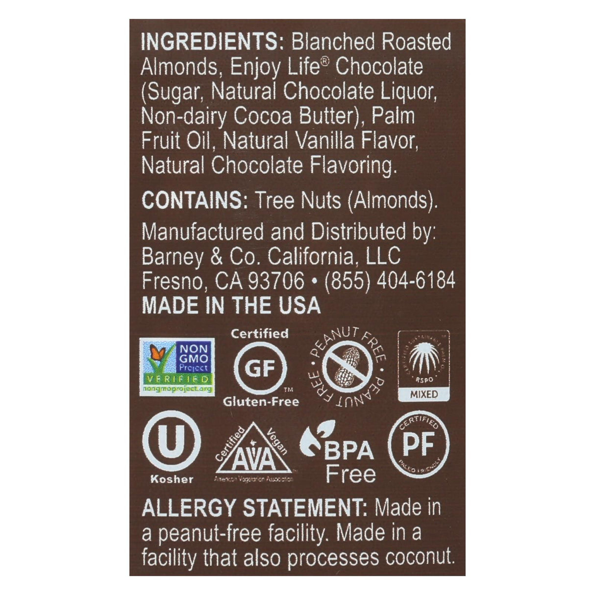 Barney Butter Chocolate Almond Creamy Butter Blend - 10 Oz - Cozy Farm