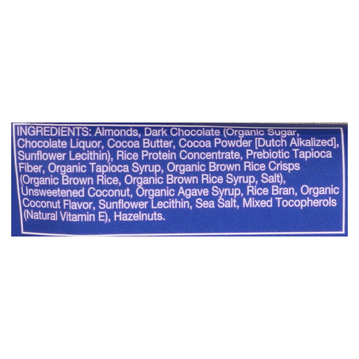 Zing Dark Chocolate Coconut Nutrition Bars, 1.76 Oz Bars - Pack of 12 - Cozy Farm