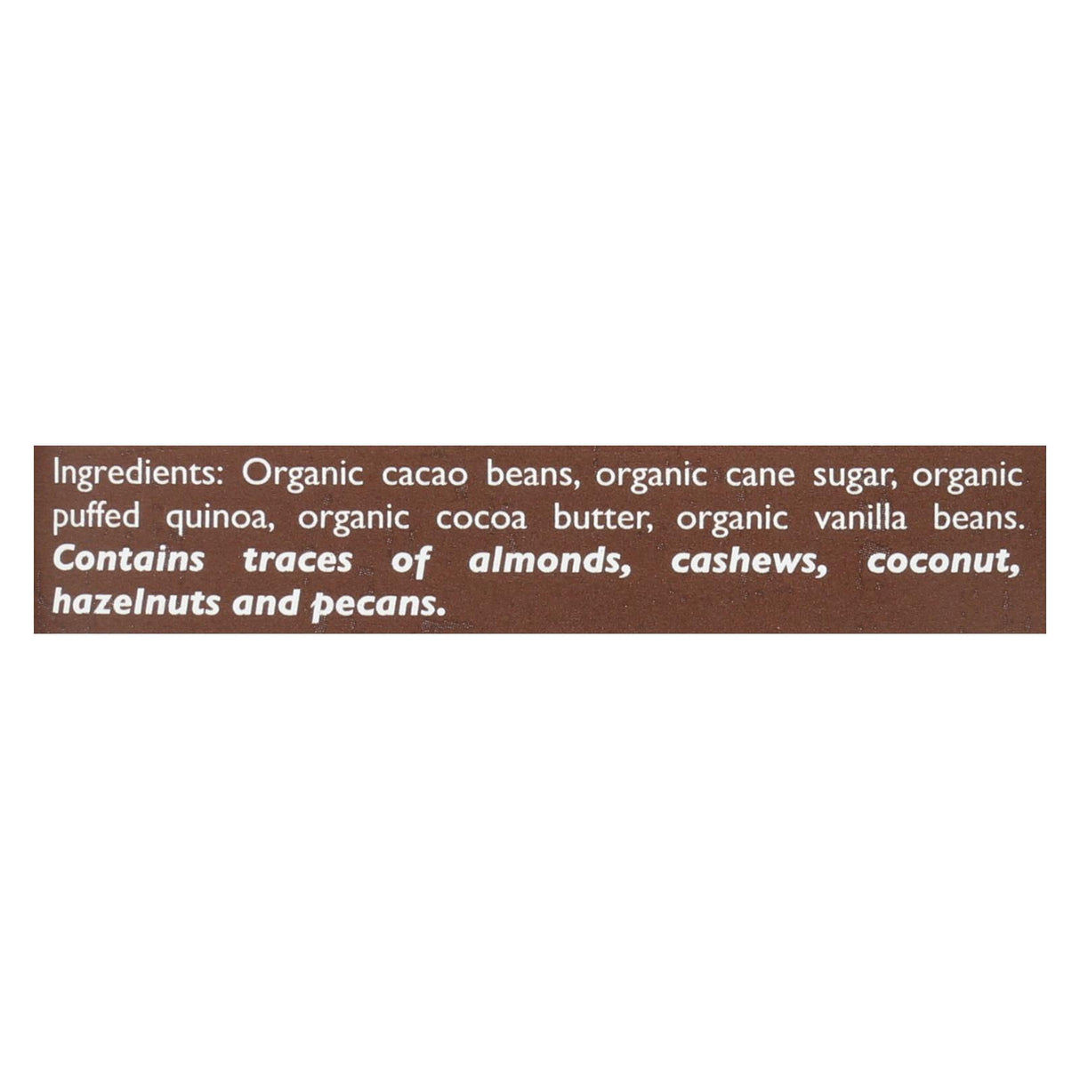 Taza Chocolate Organic Cacao Crunch Dark Chocolate Bar (Case of 10 - 2.5 Oz.) - Cozy Farm