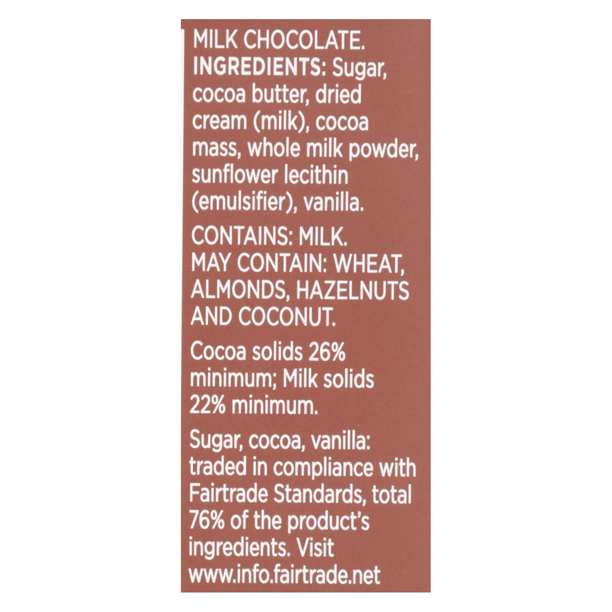 Divine Bar Milk Chocolate 3 Oz Case of 12 - Cozy Farm