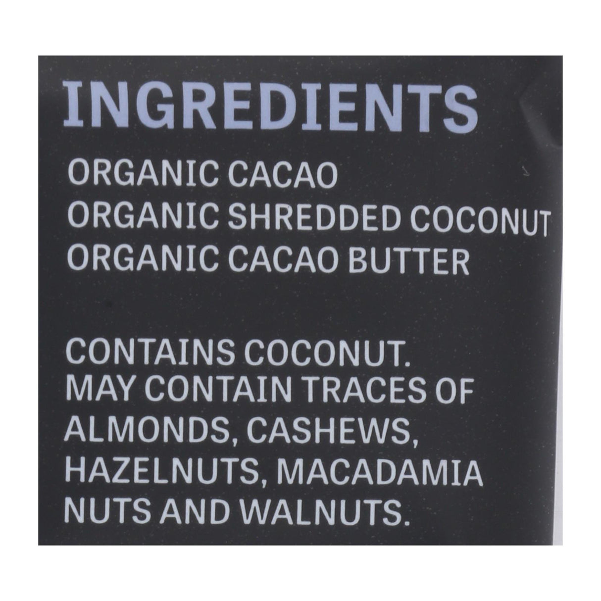 Midnight Coconut Dark Chocolate Bar - 2.5 Oz. - 8 Pack - Cozy Farm