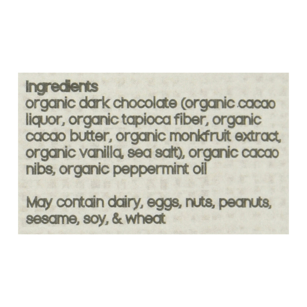 Brooklyn Born Chocolate - Keto Energy Bar - Mint Caco - Case of 12 - 2.1 Oz - Cozy Farm