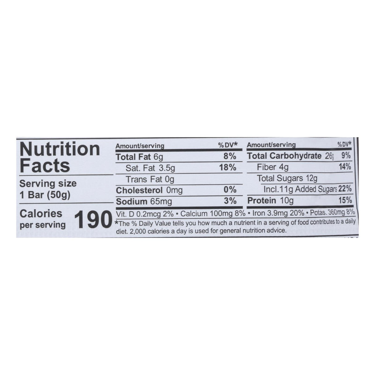Nugo Nutrition Bar - Double Dark Chocolate - 1.76 Oz - Case of 12 - Cozy Farm