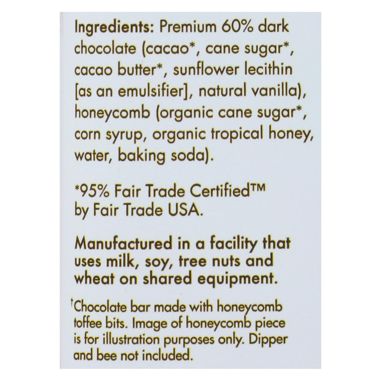 Chuao Honeycomb Chocolate Bar, Indulgent Taste in a 2.8 oz Pack (Case of 12) - Cozy Farm