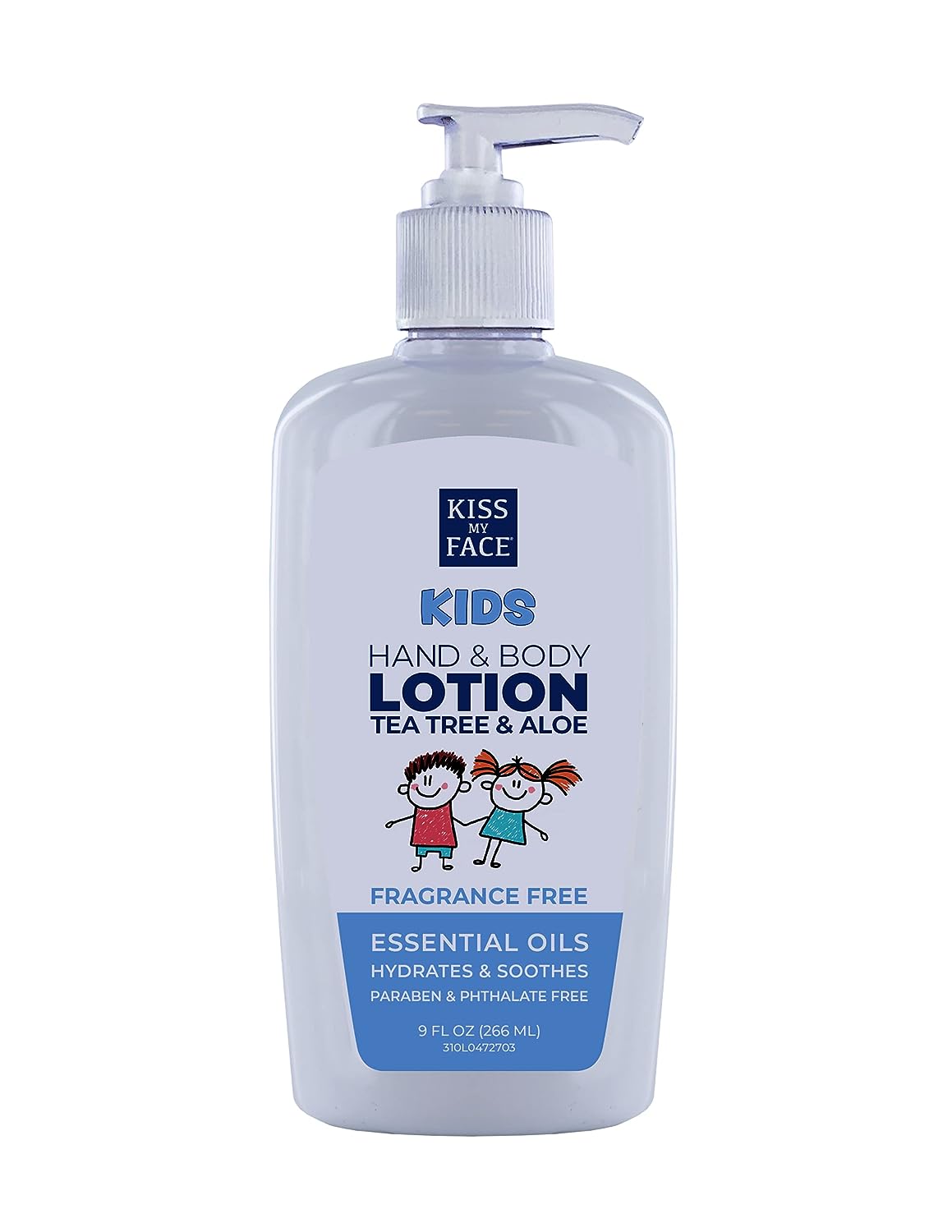 Kiss My Face Kids Fragrance-Free Lotion for Hand & Body - 9 Fl Oz - Cozy Farm