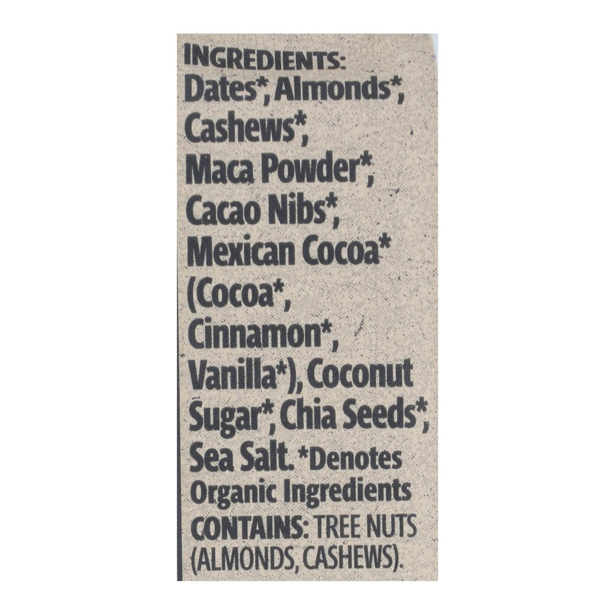 Bearded Brothers Energy Bar - Mega Maca Chocolate - 12 Pack - 1.52 Oz. - Cozy Farm