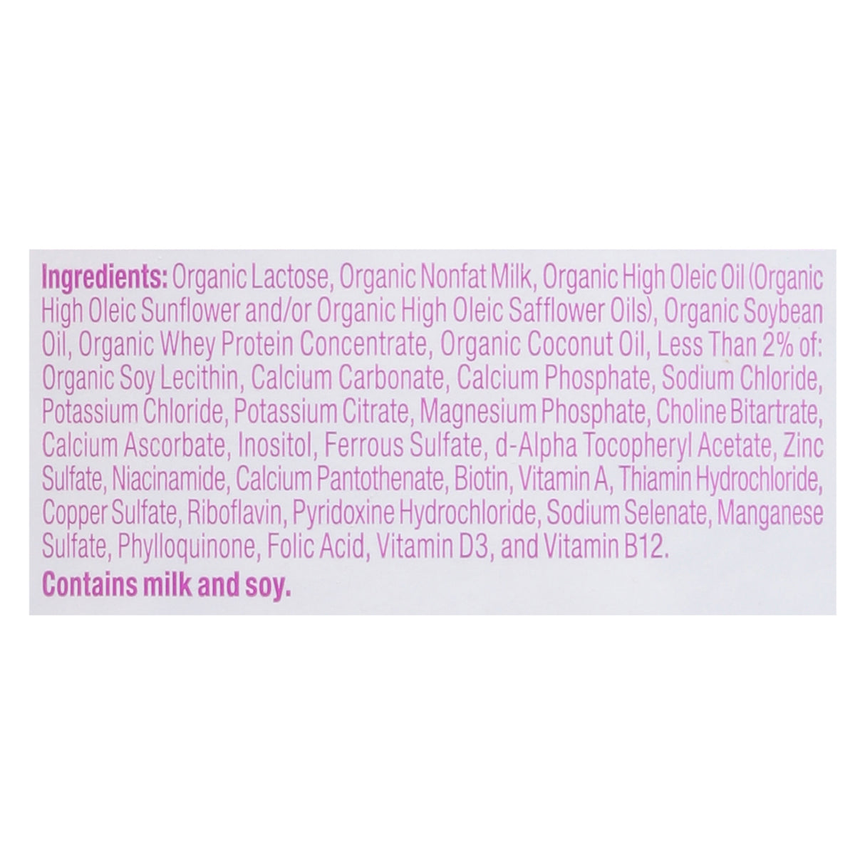 Baby's Only Organic Infant Formula - With Iron - Premium Dairy - 21 oz (Case of 6) - Cozy Farm