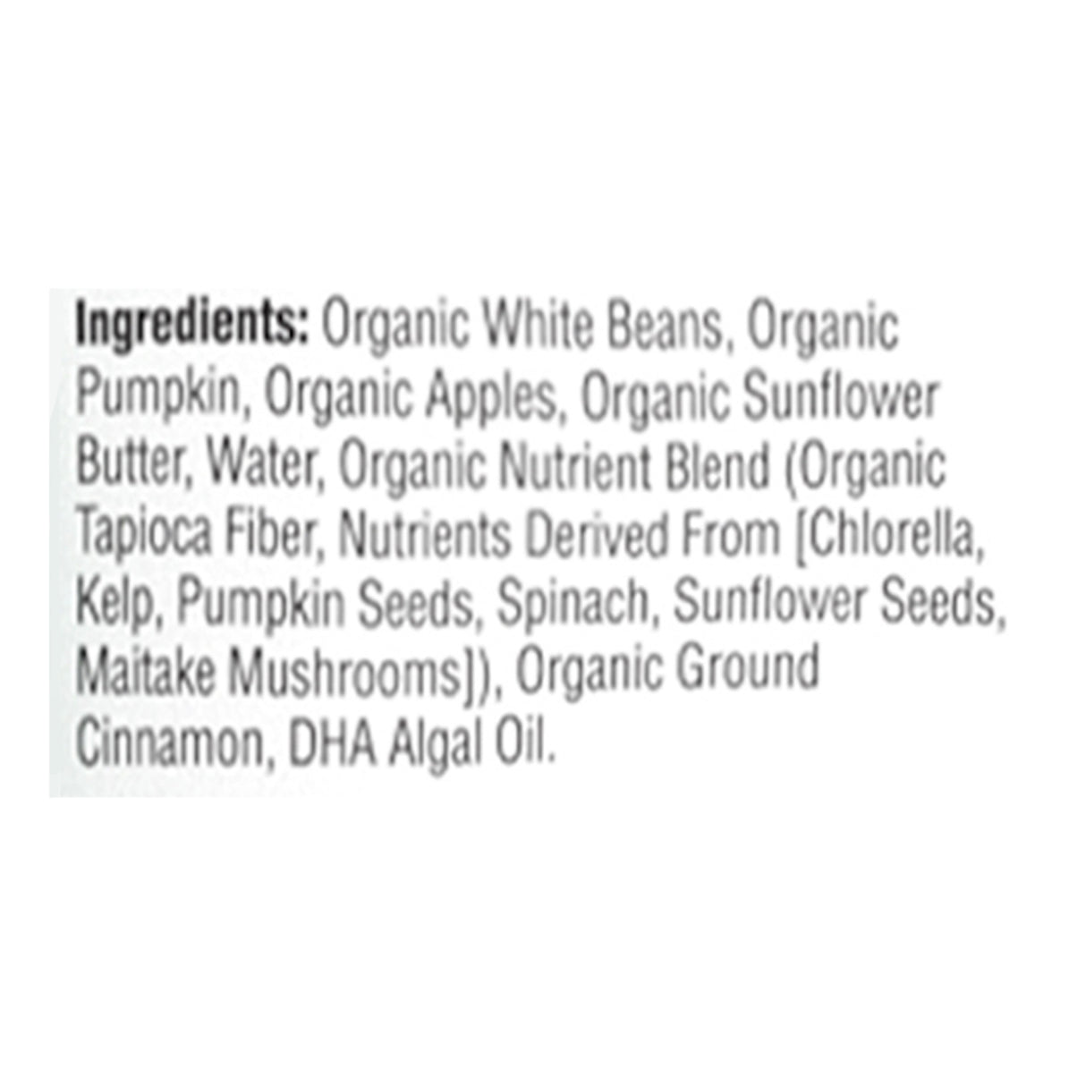 Cerebelly Organic White Bean Pumpkin Apple Puree for Babies (Case of 6 - 4 Oz) - Cozy Farm