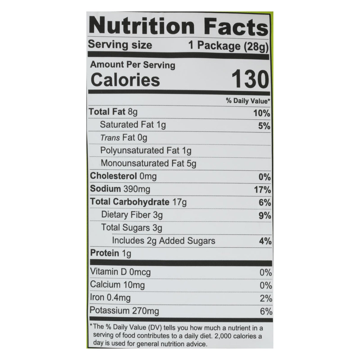 Branchout Sea Salt Avocado Chips - Case of 8 - 1.3oz Bags - Cozy Farm