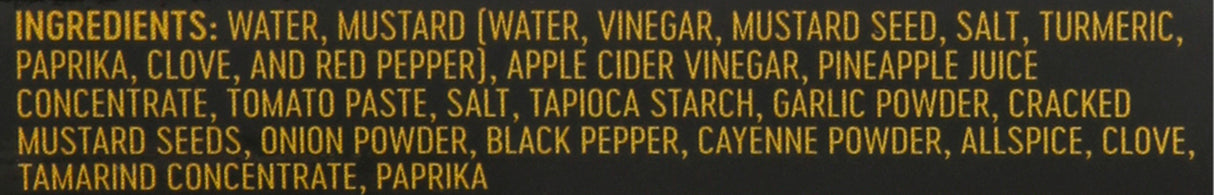 Noble Made Low-Sugar Barbecue Mustard Sauce, 13 Oz (Pack of 6) - Cozy Farm