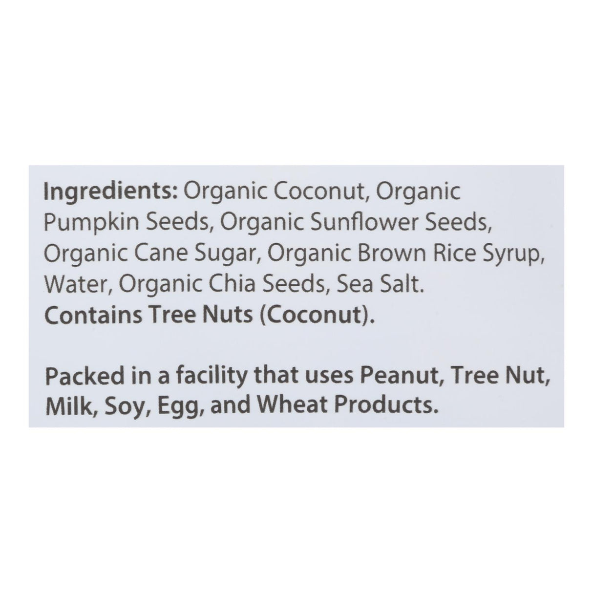 Organic Coconut Snack, Chia-Sun-Pumpkin by Creative Snacks Co., 4 oz, (6-Pack) - Cozy Farm