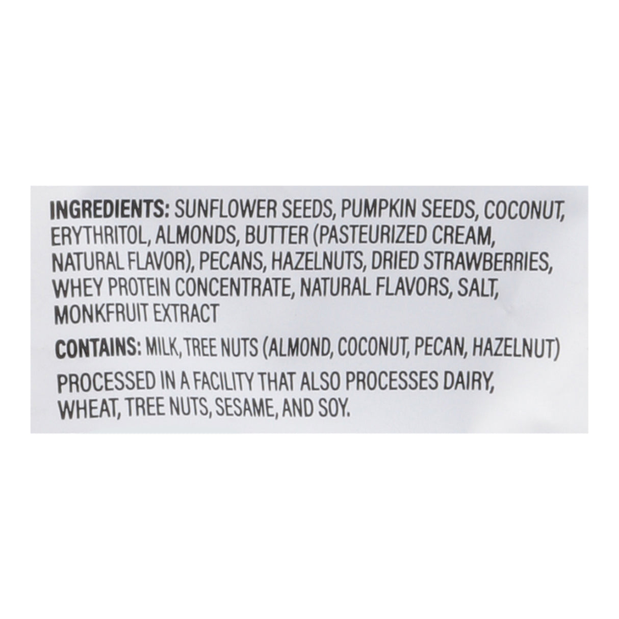 Nutrail Keto Vanilla Strawberry Granola - 6 Pack (8 Ounces) - Cozy Farm