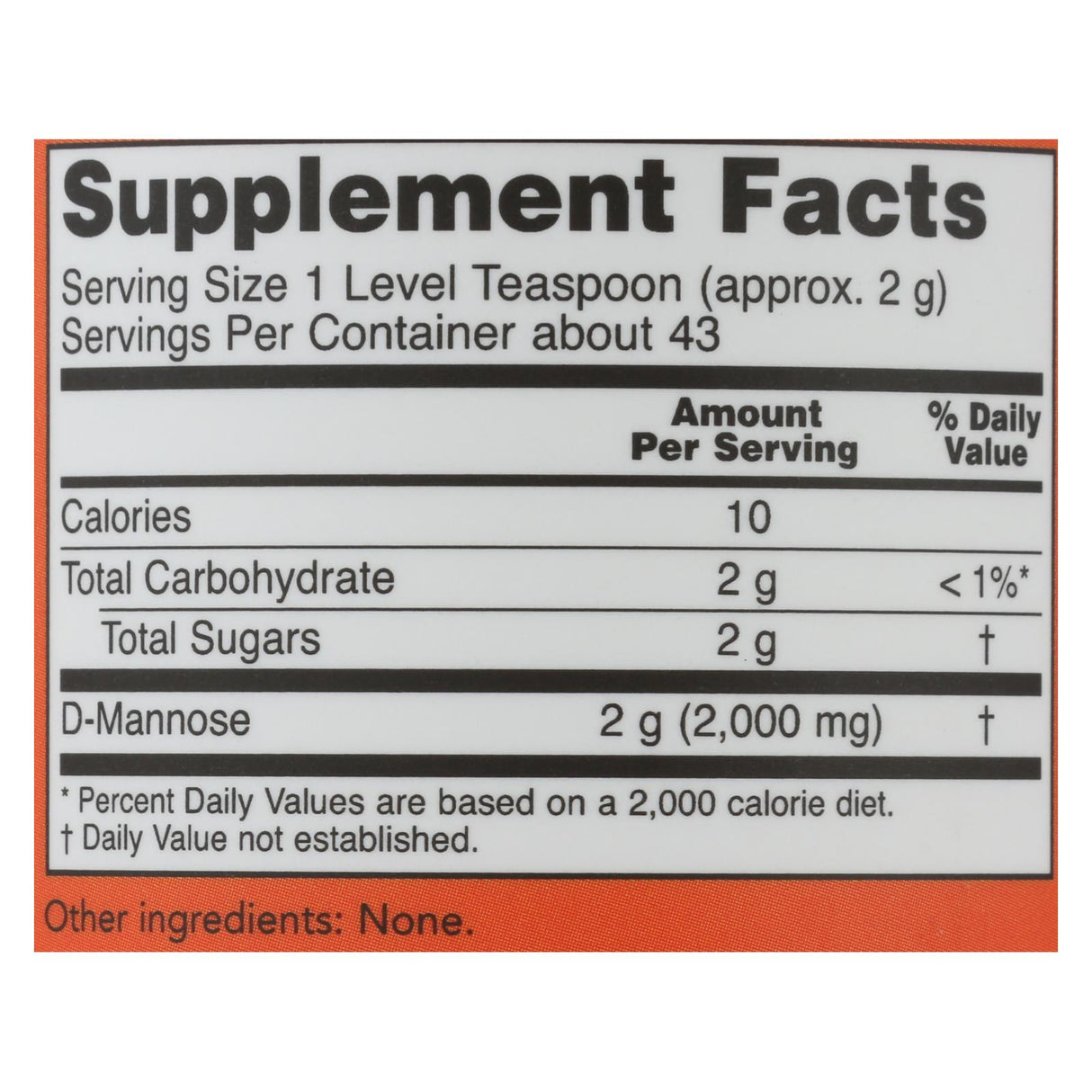 Now Foods D-Mannose Pure Powder - 3 Ounces - Cozy Farm