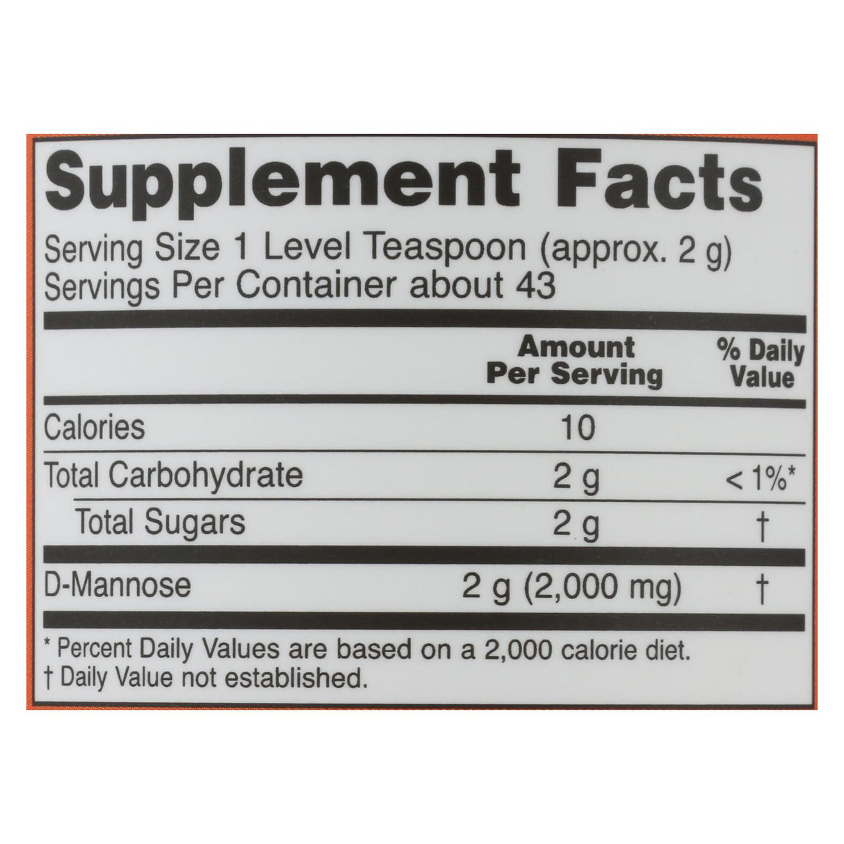 Now Foods D-Mannose Pure Powder - 3 Ounces - Cozy Farm