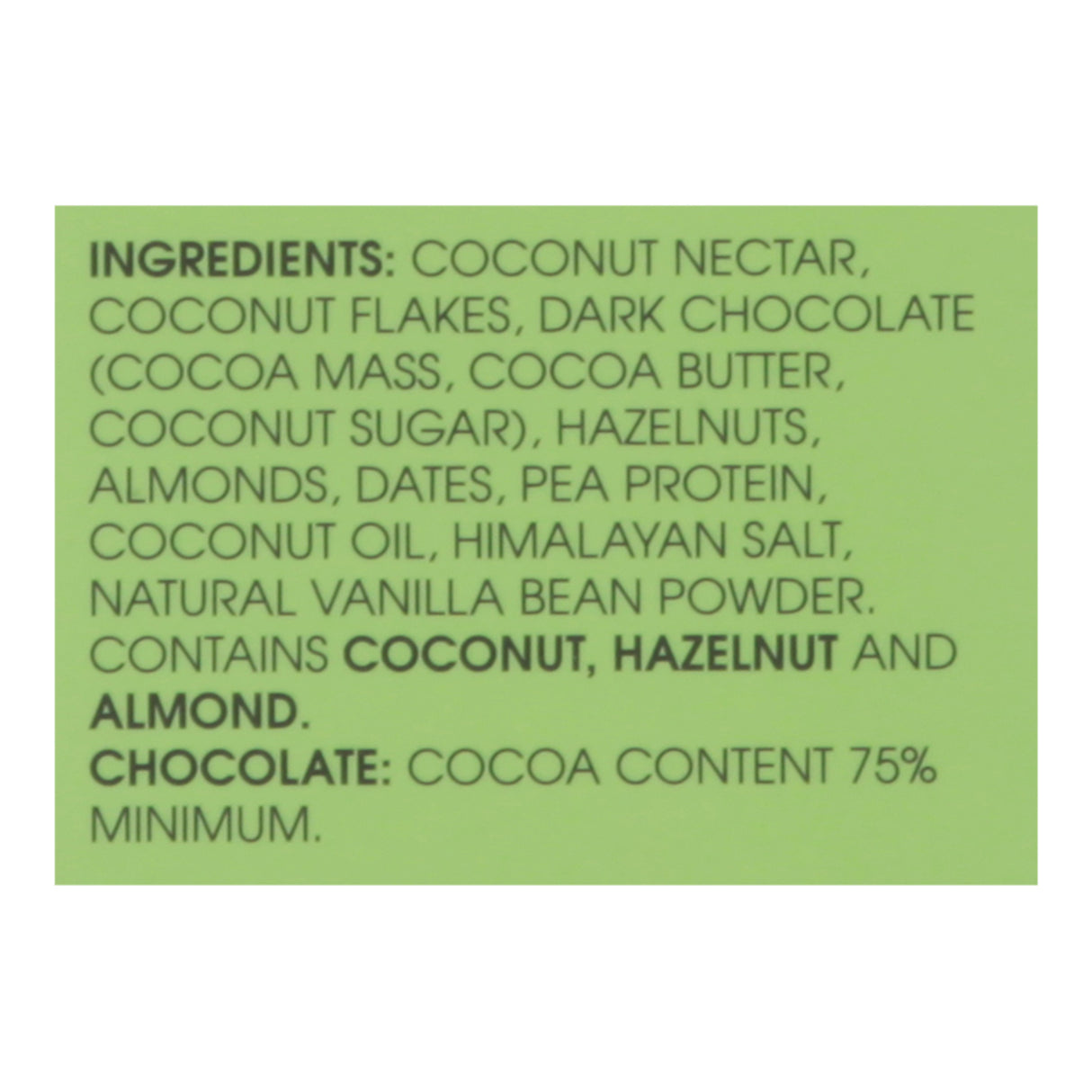 Freakin' Wholesome Bites Coconut Dark Chocolate, 10 Pack – 2.82 Oz Per Pack - Cozy Farm