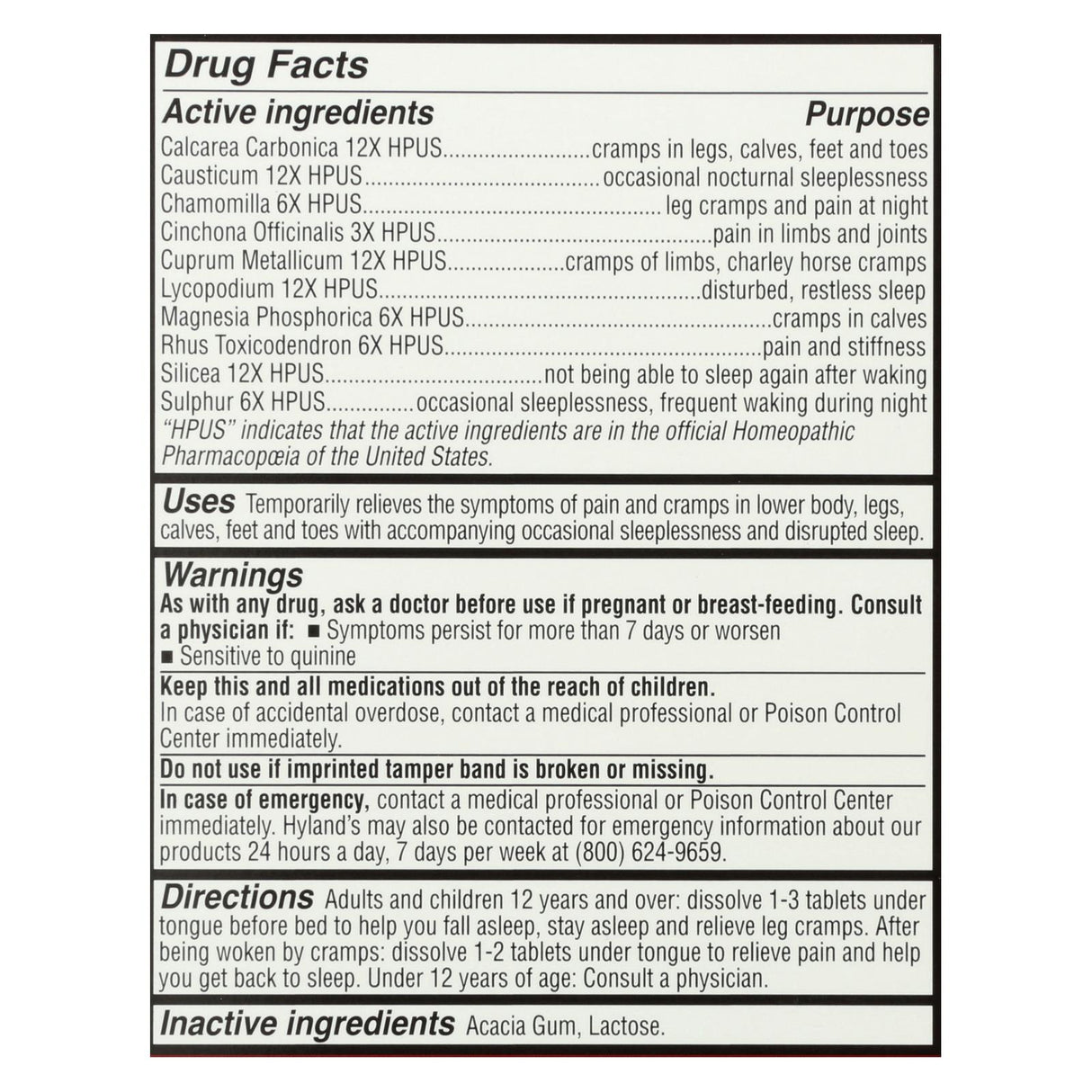 Hyland's Leg Cramp Relief PM - 150 Tablets (3-Pack) - Cozy Farm