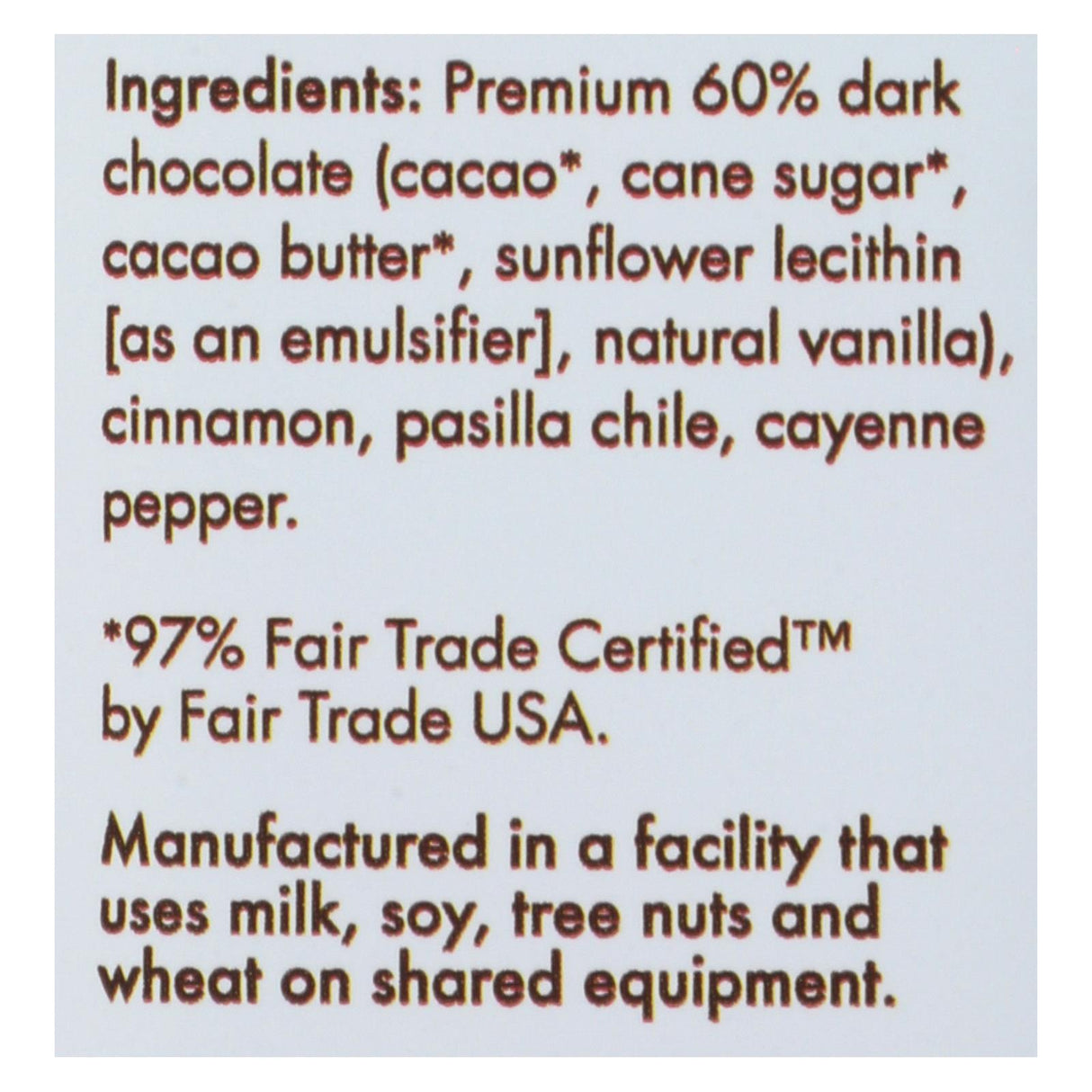 Spicy Maya Hot Chocolate Bar - 2.8 Oz - Case of 12 - Cozy Farm