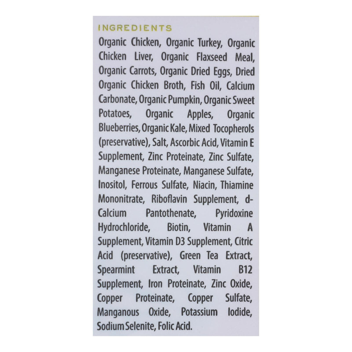 Tender & True Organic Farmer's Market Recipe Dog Food - Case of 10x 1 lb - Cozy Farm