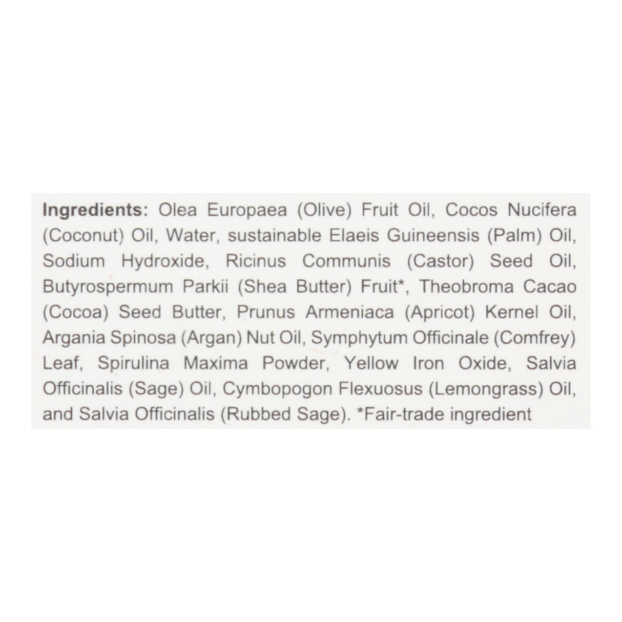 Spinster Sisters Company Lemongrass Sage Soap Bar - 4.5 Oz - Cozy Farm