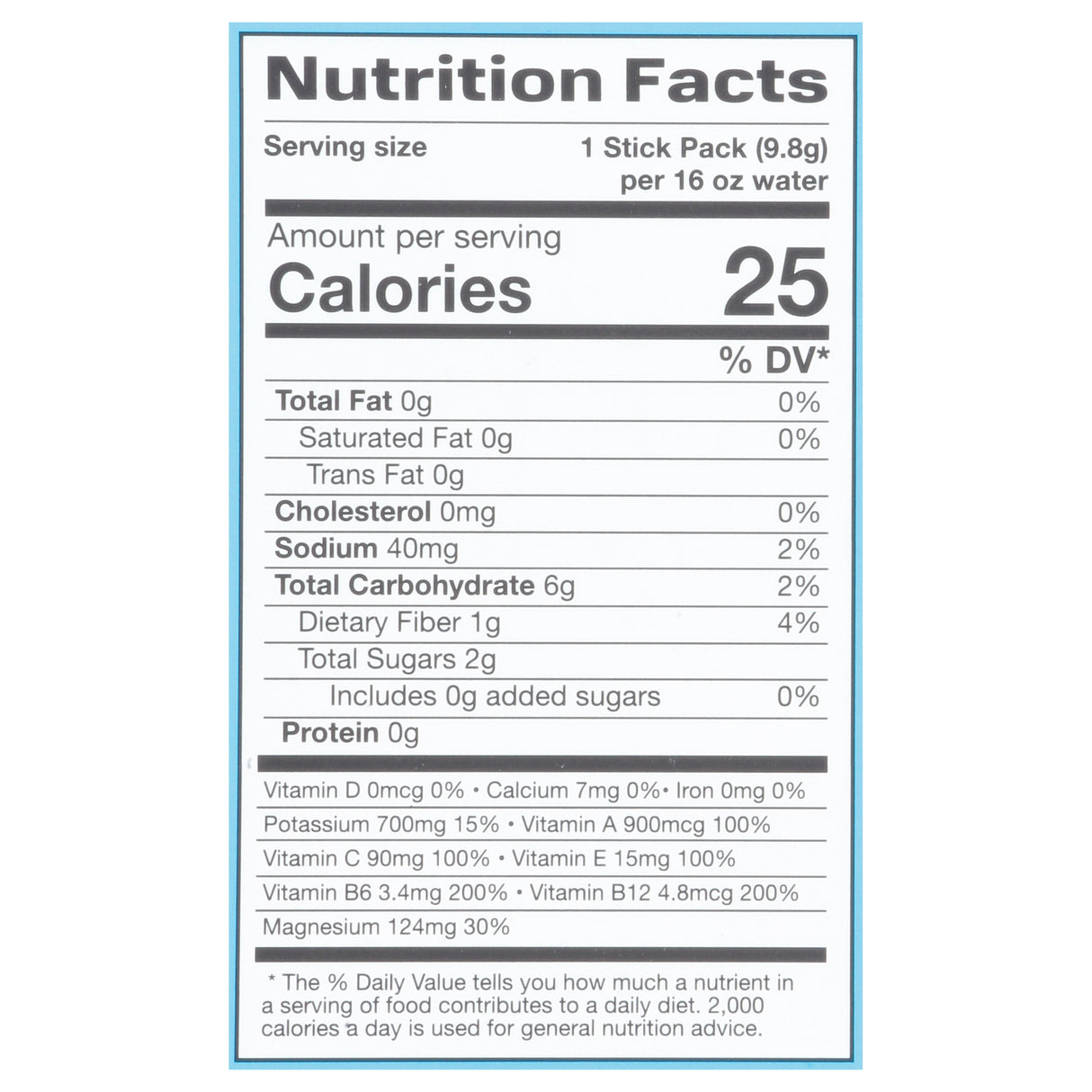 Prime Hydration Electrolyte Stick Blue Raspberry 6 Sticks, 0.9° - Cozy Farm