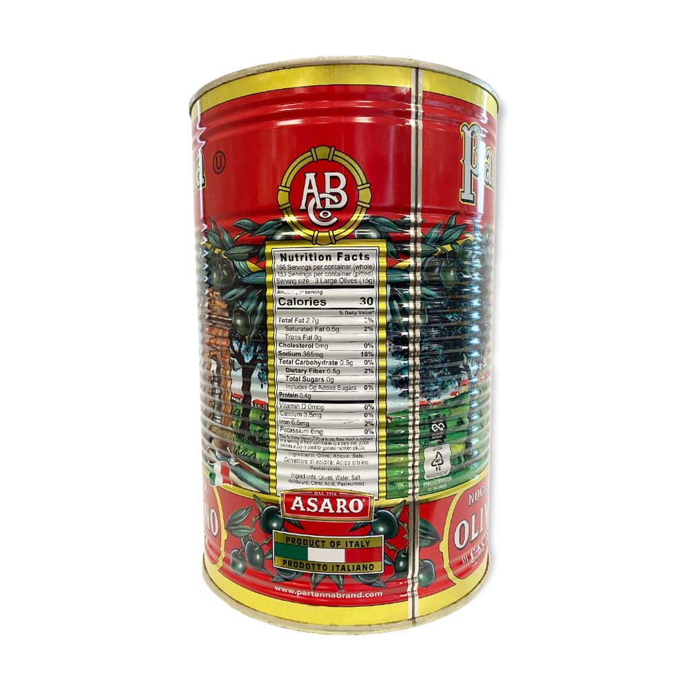 Partanna Castelvetrano Pitted Green Olives, 6 - 9 oz (Case of 6) - Cozy Farm