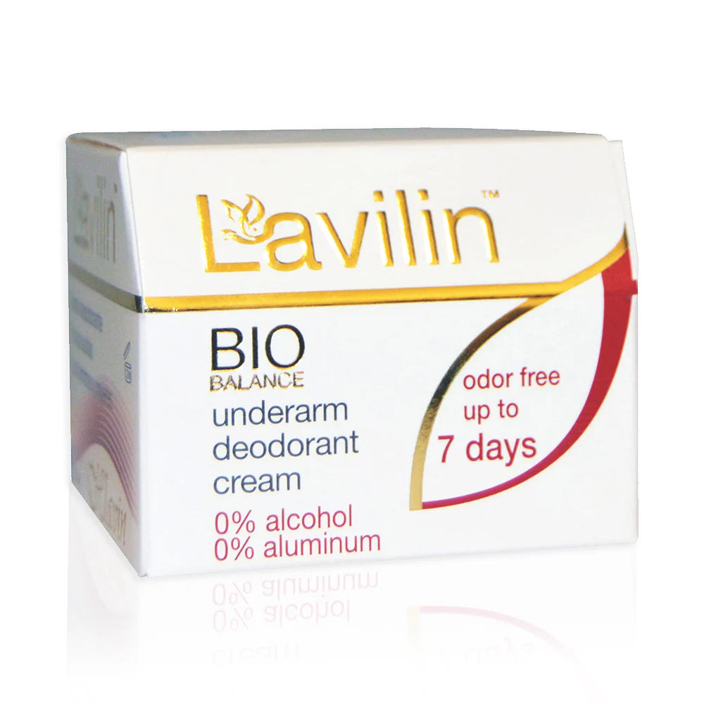 Lavilin BIO Balance underarm deodorant cream packaging on a white background