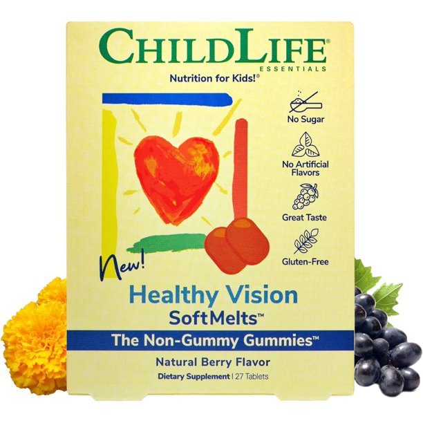 Childlife Essentials - Healthy Vision Soft Melts - 1 Each-27 Tab - Cozy Farm 