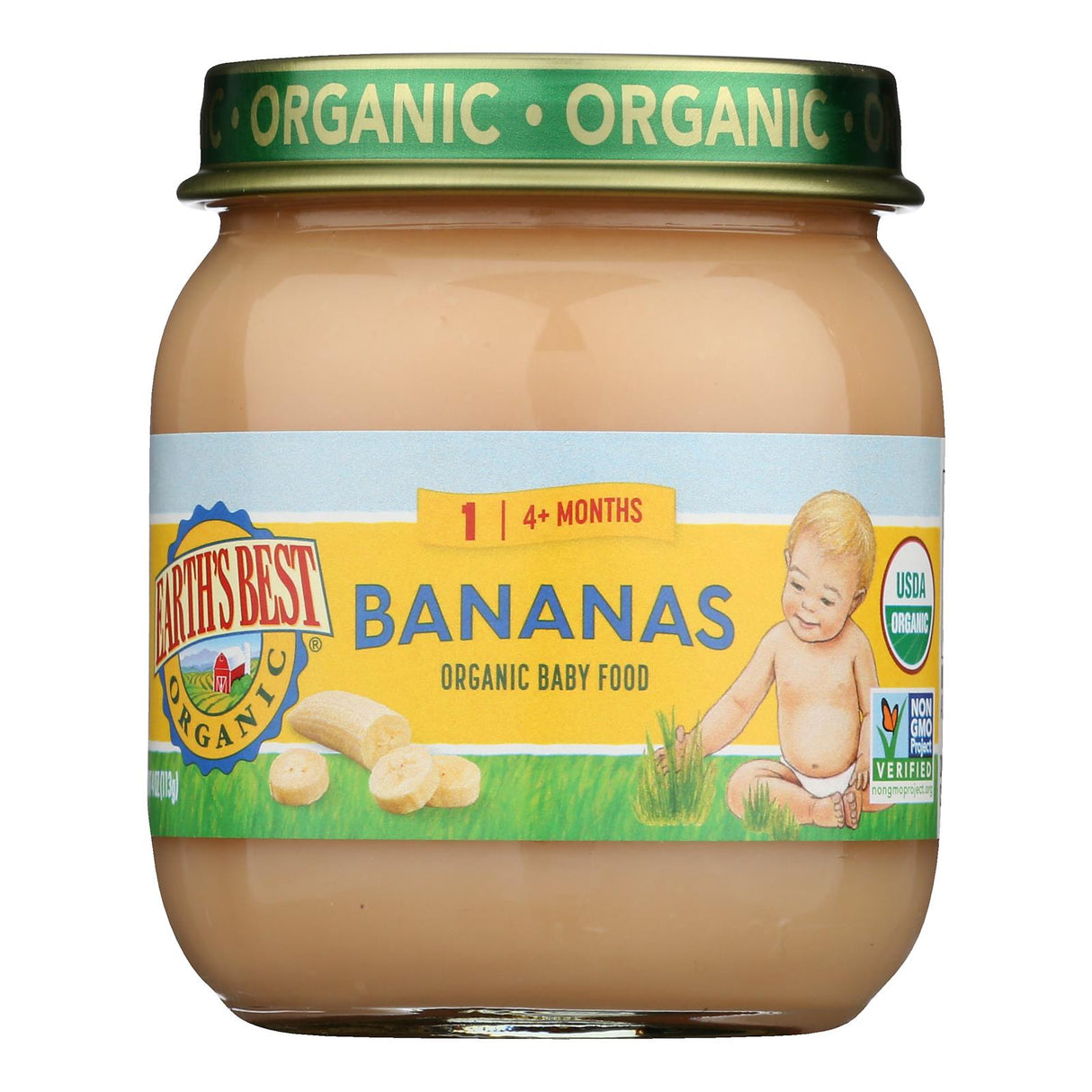 Earth's Best Organic Banana Baby Food Pouches - 4 oz (Pack of 10)