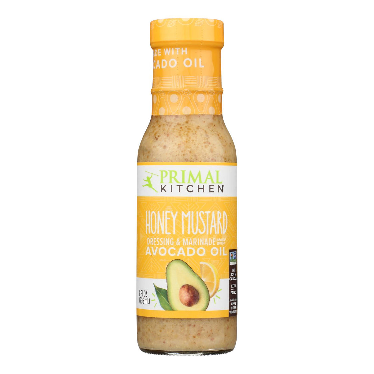Primal Kitchen Honey Mustard Vinaigrette Dressing (8 oz, Pack of 6)