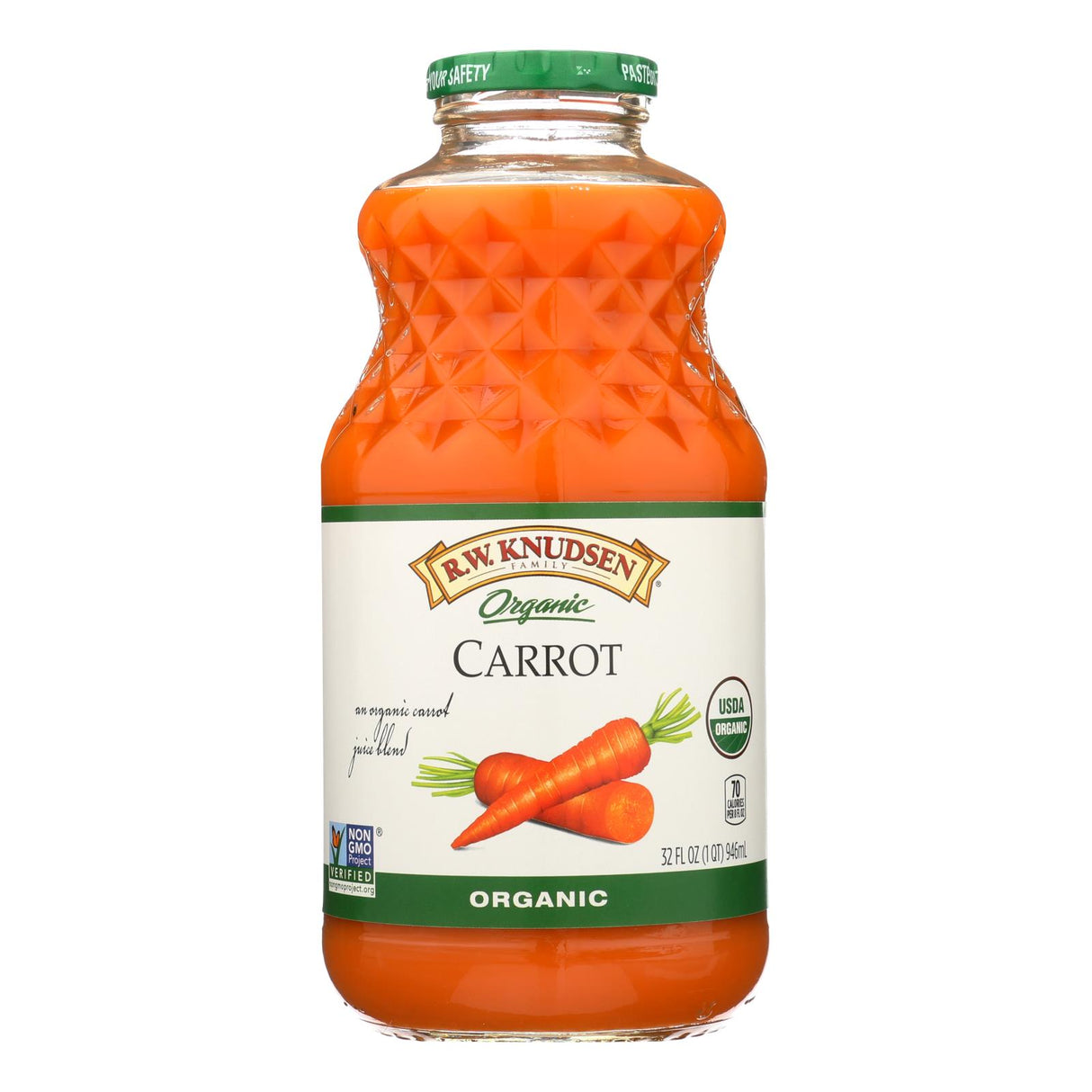 R.W. Knudsen Organic Carrot Juice - 32 fl oz (6 Pack)