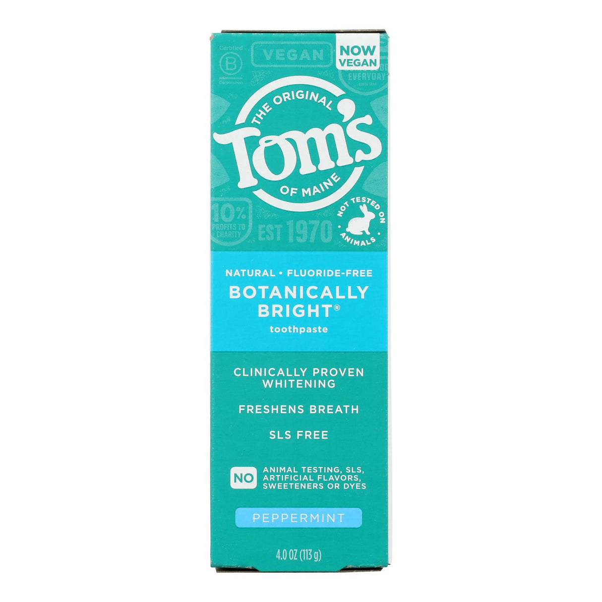 Tom's of Maine Spearmint Brightening Toothpaste: Fluoride-Free, 6 pk - Best Deal