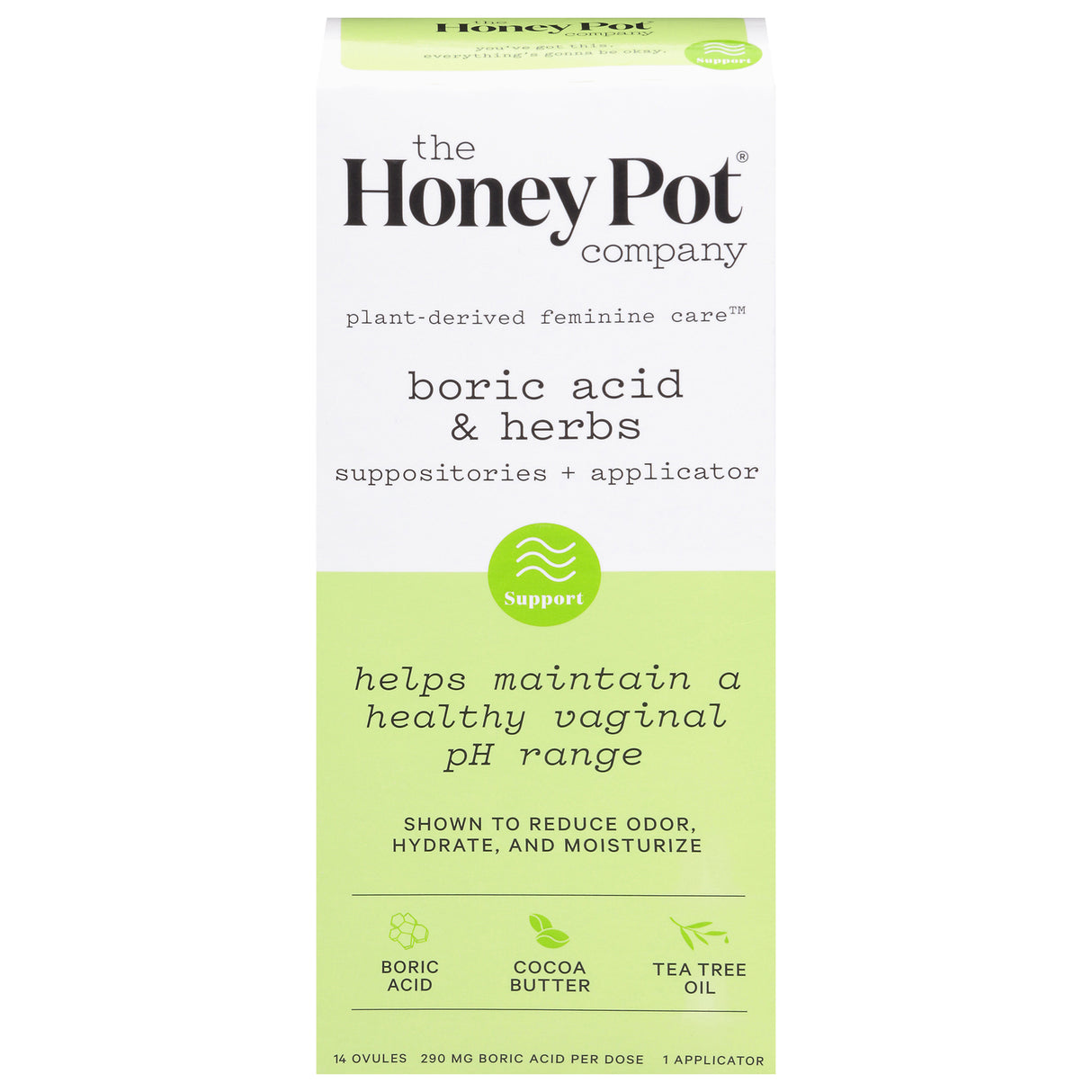 The Honey Pot Herbal Suppositories 7-Day - 14 Ct