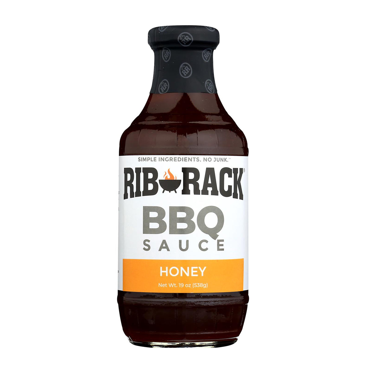 Rib Rack Sweet Honey BBQ Sauce - 6 x 19 Oz - Case Pack