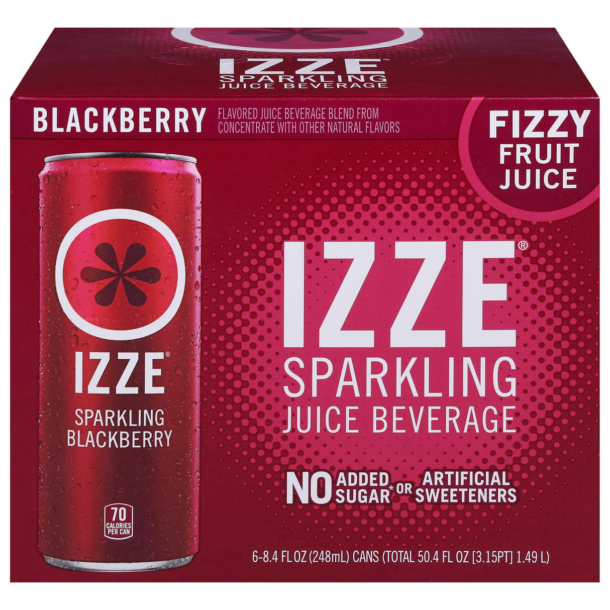 Izze Sparkling Blackberry Drink, Pack of 4 - 6/8.4 fl oz