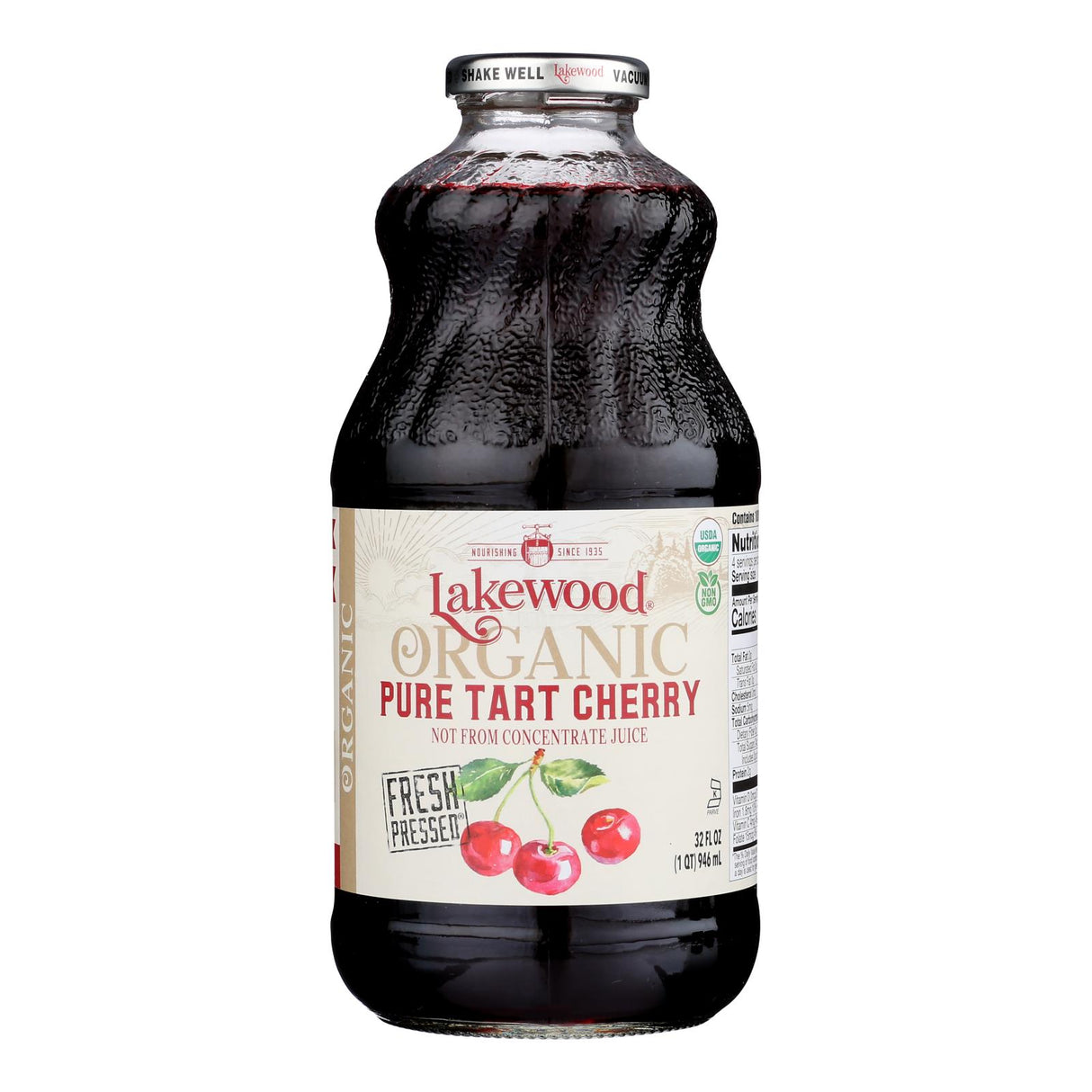 Lakewood Organic Tart Cherry Juice - 32 fl oz - Pack of 6 - Antioxidant Rich