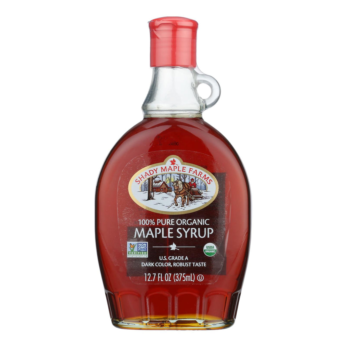 Shady Maple Farms Organic Maple Syrup, 12.7 fl oz (Case of 12) - Pancake Syrup Breakfast