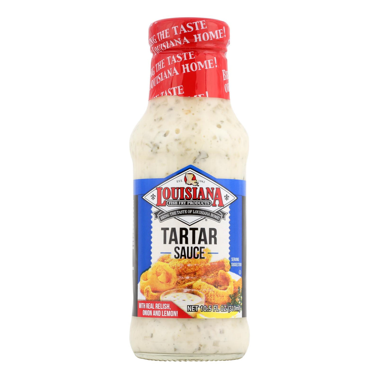 Louisiana Fish Fry Tartar Sauce: Tangy Creamy Flavor | Case of 6