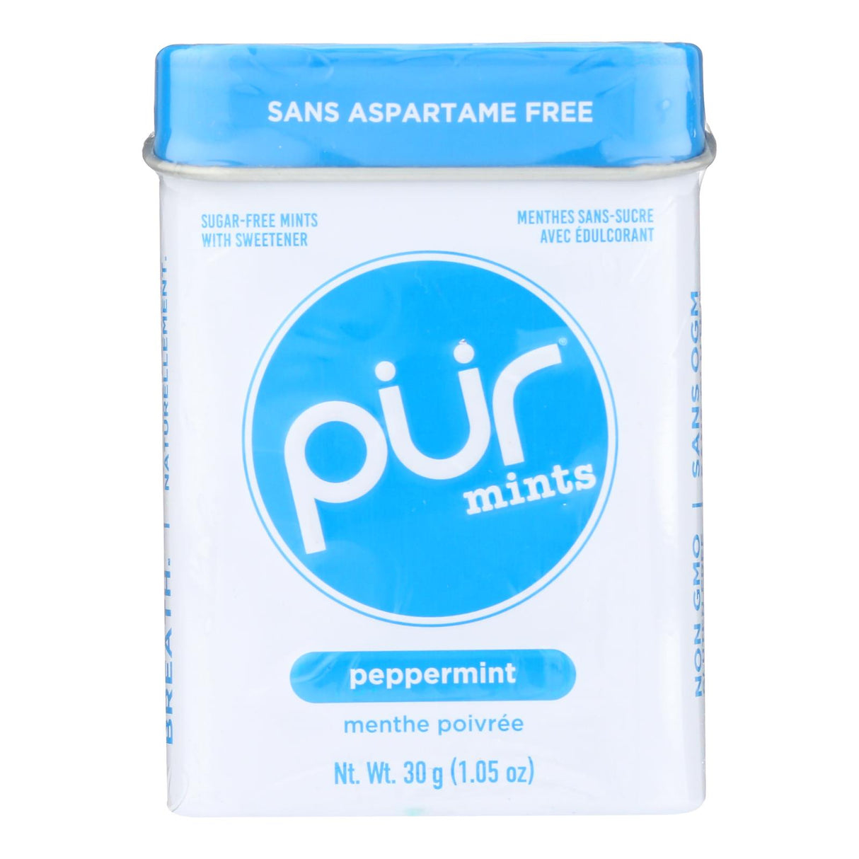 Pur Mint Peppermint Mints: Sugar-Free Breath Freshener | 12 x 1.05 Oz - Fresh!