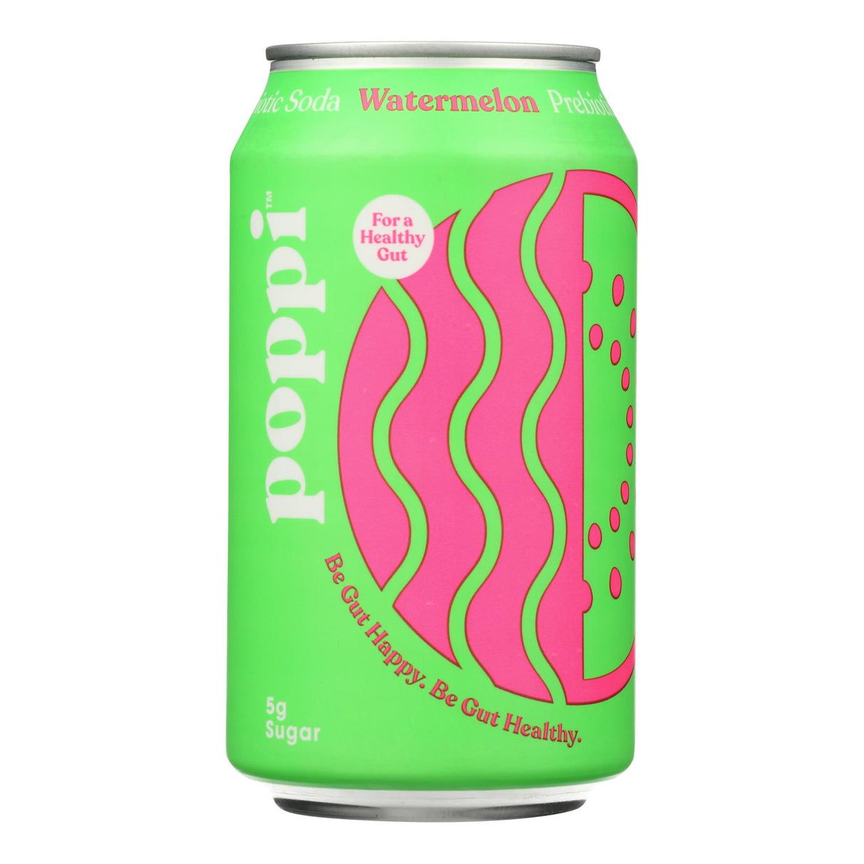 Poppi Prebiotic Soda Watermelon (Pack of 12) - Gut Health & Refreshment