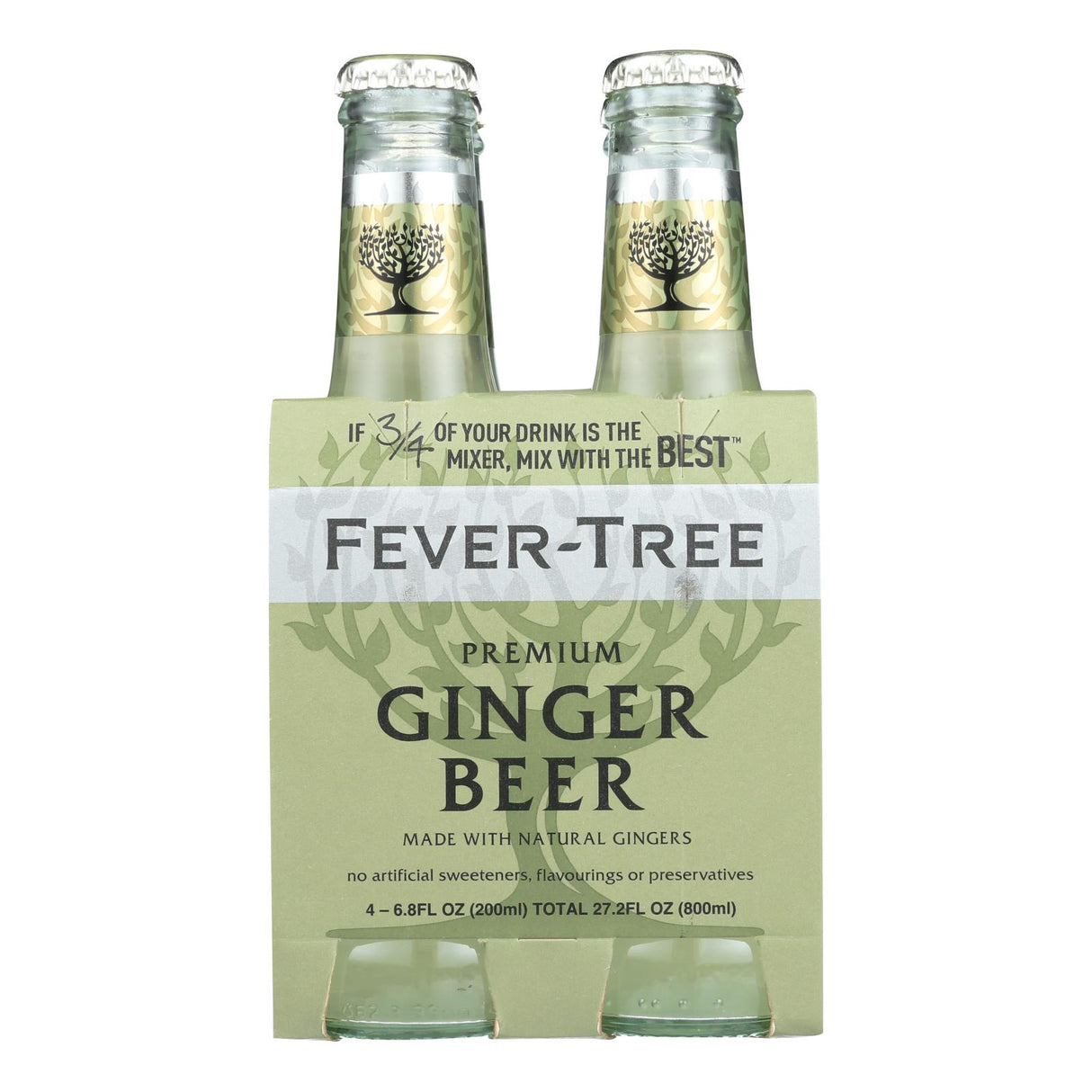 Fever-Tree Ginger Beer - 6 Pack - 6.8 Fl Oz - Premium Quality Mixer