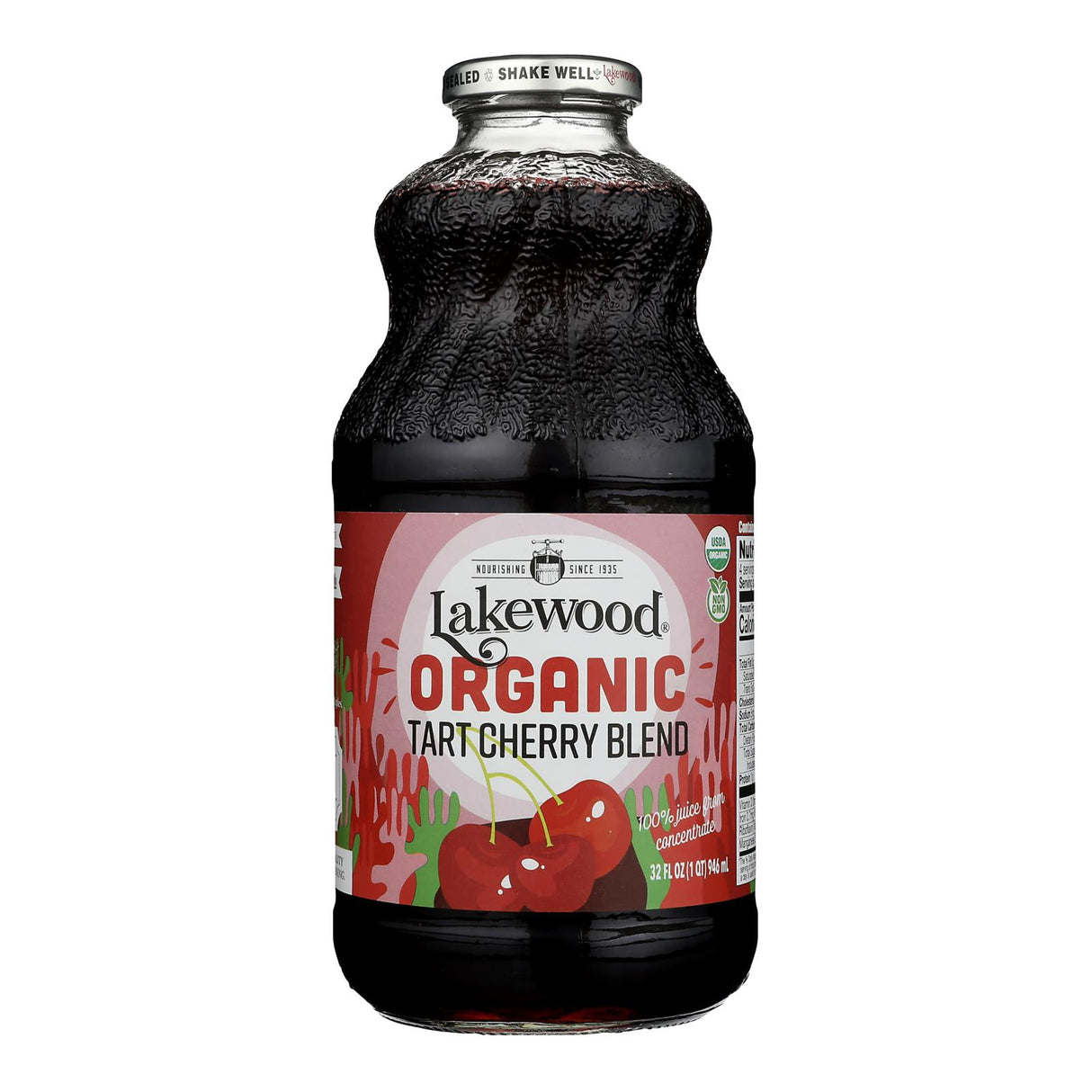 Lakewood Tart Cherry Juice, 6 Bottles, 32 fl oz - Antioxidant Rich