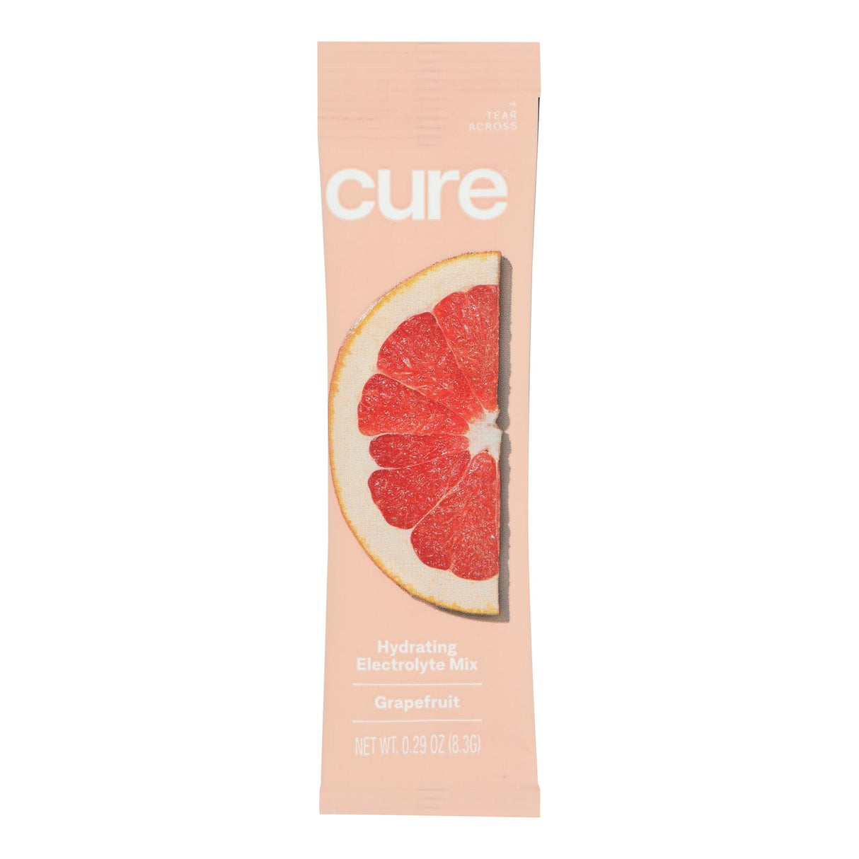 Cure Hydration Grapefruit Electrolyte Drink Mix - 1 Box (8/.29 Oz Packets)