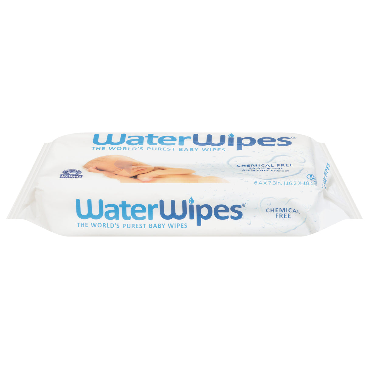 Water Wipes Single Pack (Pack of 12) - 60 Count - Chemical Free and Gentle on Sensitive Skin