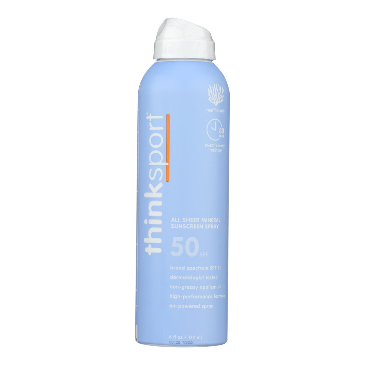 Thinksport SPF 50 Clear Zinc Sunscreen Spray - 6 fl oz
