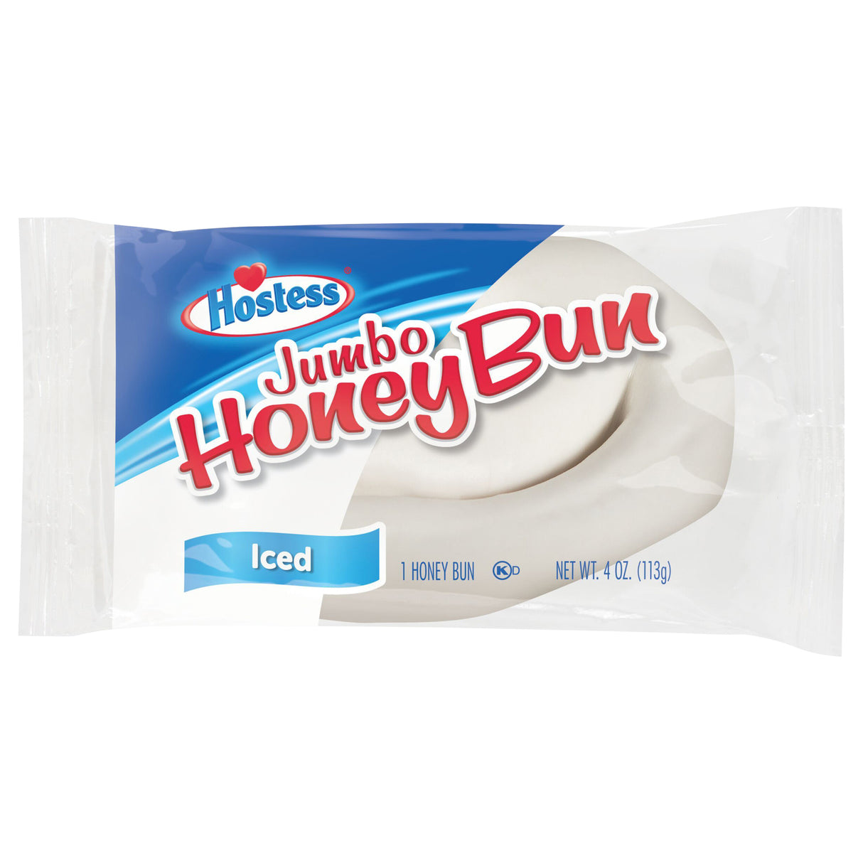 Hostess Iced Jumbo Honey Bun (Pack of 3-4 Oz)