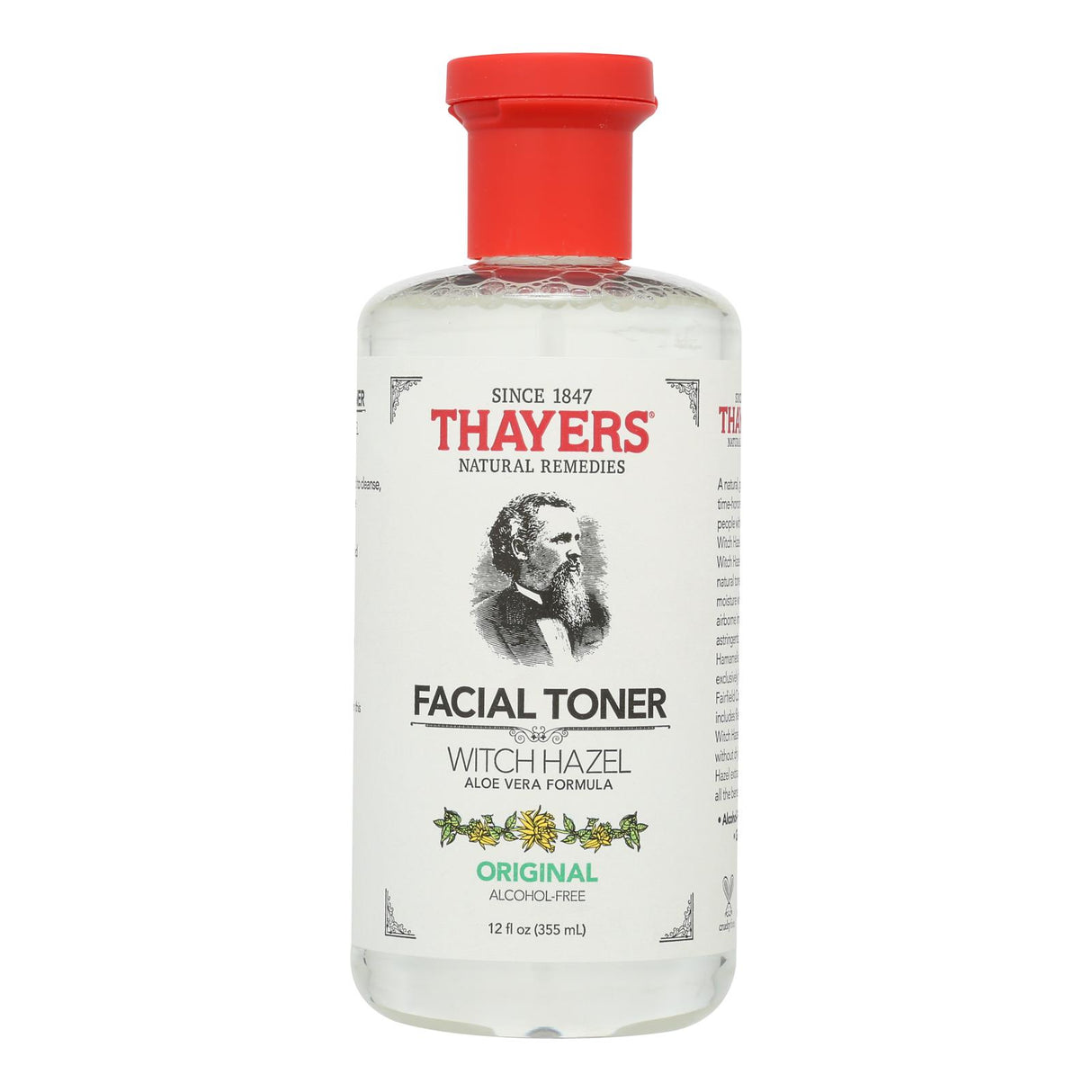 Thayers Alcohol-Free Witch Hazel Facial Toner, Original, 12 fl oz