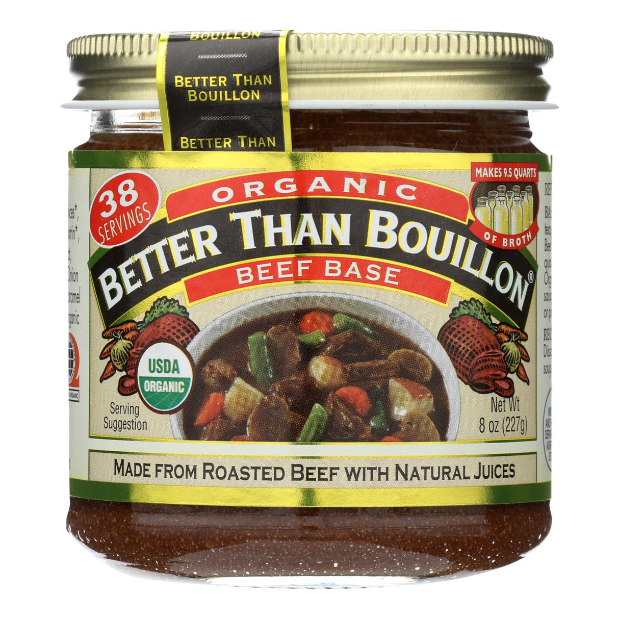 Better Than Bouillon Organic Beef Base: Rich Flavor 6-Pack - 8 oz Jars